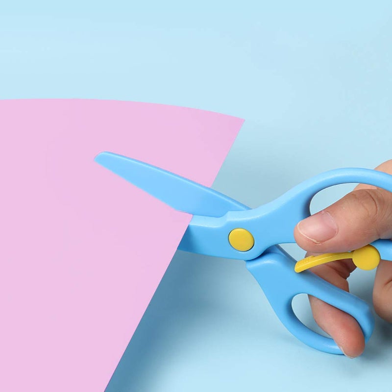 Yimaa 8 Pack Preschool Training Scissors - Plastic Toddler Safety Scissors for Kids, Left Handed & Right Handed Training - Image 4